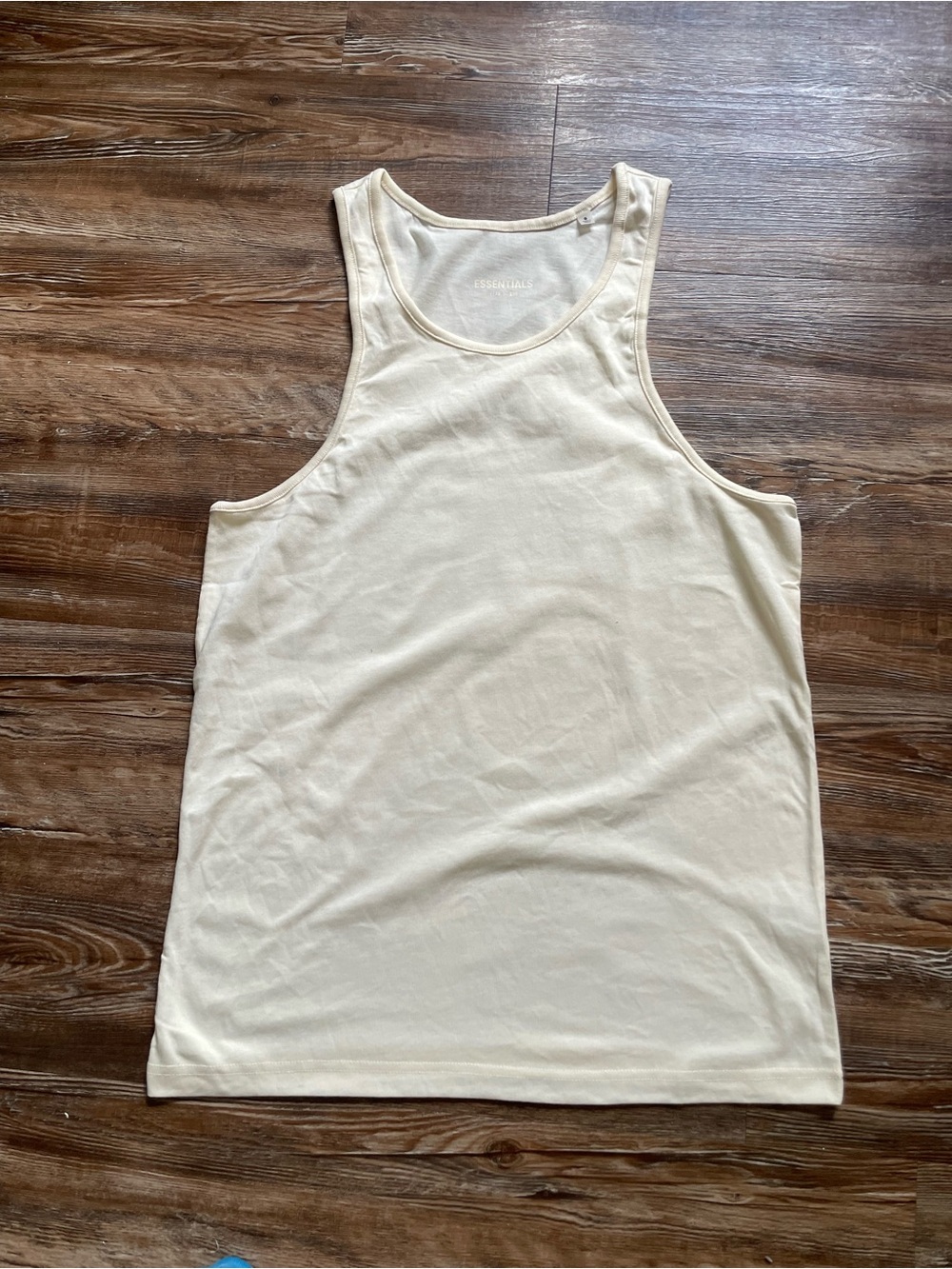 Fear of God Essentials Cream Tank Top Size S Mens